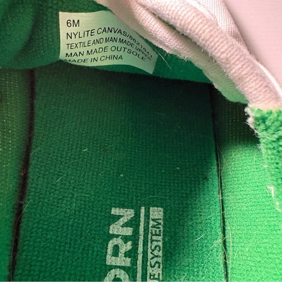 Tretorn Nylite Canvas Sneakers White Green Women’s 6 Preppy Classic NWOB - Picture 8 of 10